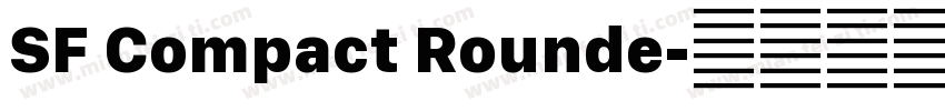 SF Compact Rounde字体转换
